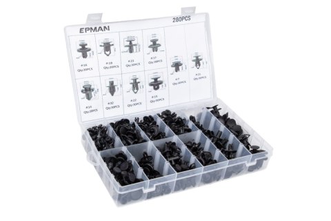 Zestaw Kołków Spinek Montażowych 280 szt