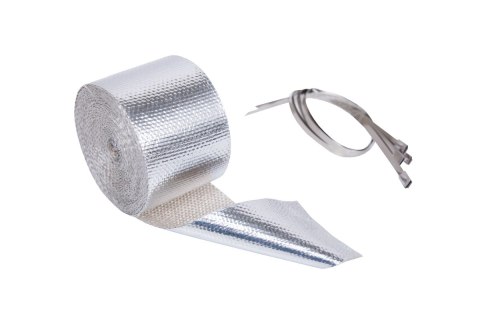 Zestaw Taśma termiczna aluminiowa 5m + opaski