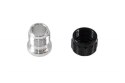 Aluminiowy korek do wspawania 1,5" Czarny