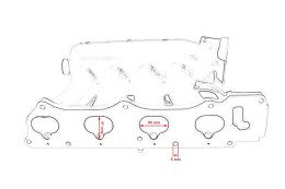 Kolektor ssący HONDA CIVIC 2006-2011 HONDA ACCORD 2004-2008 K20Z3 K24A2