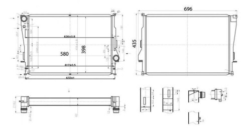 Sportowa Chłodnica Wody TurboWorks BMW E46