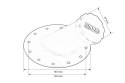 Wlew paliwa TurboWorks Aluminiowy Black