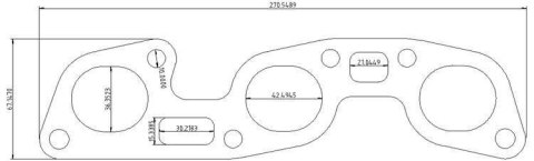 Flansza kolektora wydechowego Nissan RB26