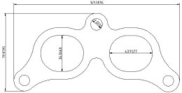 Flansza kolektora wydechowego Toyota Celica MR2 ST