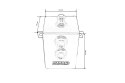 Oil catch tank 2L TurboWorks Czarny