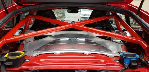 Rollbar skręcana pół klatka Porsche Cayman 718 Black