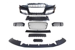 Zderzak przedni + Grill Czarny Audi A5 8T 13-16 RS5 Style