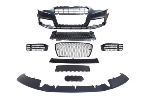 Zderzak przedni + Grill Czarny Audi A5 8T 13-16 RS5 Style