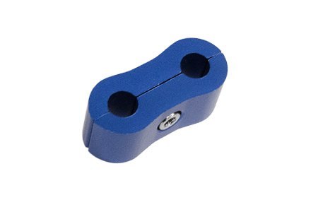 Mocowanie uchwyt przewodów 5mm podwójne aluminium