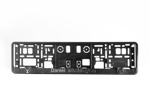 Daniel Washington Ramka rejestracyjna Srebrny Chrom