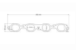 Flansza kolektora wydechowego Chevrolet LT 1