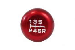 Gałka zmiany biegów aluminiowa 6B Uniwersalna Red