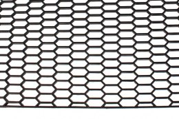 Siatka PU Honey Comb Black 120x40cm 28x9mm