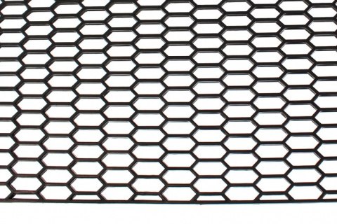 Siatka PU Honey Comb Black 120x40cm 28x9mm