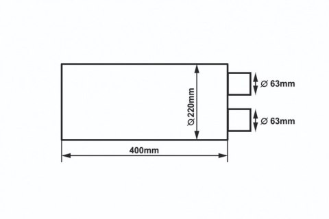 Tłumik Środkowy 63mm RM