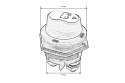 Włącznik główny prądu hebel mini 52V DC 150A 38mm
