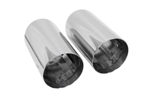 Końcówka Tłumika 70mmx2 wejście 67mm Chrome