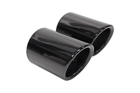 Końcówka Tłumika 74mmx2 wejście 71mm Black Chrome