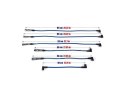Przewody zapłonowe PowerTEC AUDI 80 90 100 200 VW PASSAT 1.8-2.3L 73-91 Niebieskie