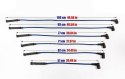 Przewody zapłonowe PowerTEC BMW 535I M5 635CSI 732I 735I 745I 84-95 Niebieskie