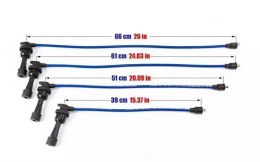 Przewody zapłonowe PowerTEC MITSUBISHI ECLIPSE II 4G63 4G63T 95-98 Niebieskie