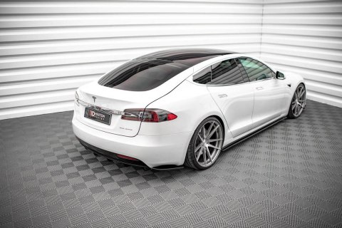 Splitter Tesla Model S Facelift Tył Gloss Black
