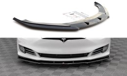 Splitter Tesla Model S Facelift przód v.1 Gloss Black