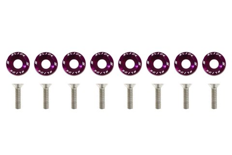 Śrubki, podkładki ozdobne M6x1.0 15mm SLIDE Purple