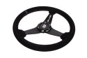 Kierownica SLIDE 350mm offset:20mm Zamsz Black