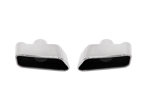 Końcówka tłumika 180x80mm wejście 60mm BMW 525 Polerowana Zestaw