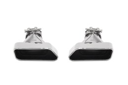 Końcówka tłumika 185x85mm wejście 67mm BMW F10 Polerowana Zestaw