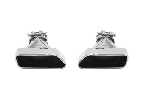 Końcówka tłumika 185x85mm wejście 67mm BMW F10 Polerowana Zestaw