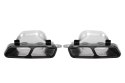 Końcówka tłumika 210x80mm wejście 140x85mm Mercedes A45 S600 Black Zestaw