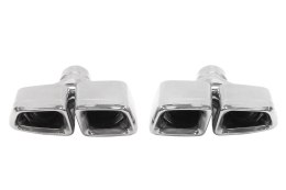 Końcówka tłumika 250x90mm wejście 67mm Mercedes E63 W212 Polerowana Zestaw