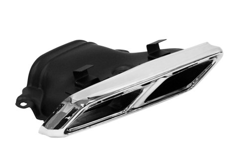 Końcówka tłumika 285x80mm wejście 160x100mm Mercedes W212 Polerowana Zestaw