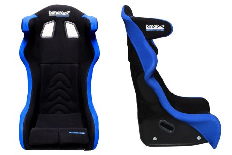 Fotel Sportowy Bimarco Phantom Welur Blue-Black FIA