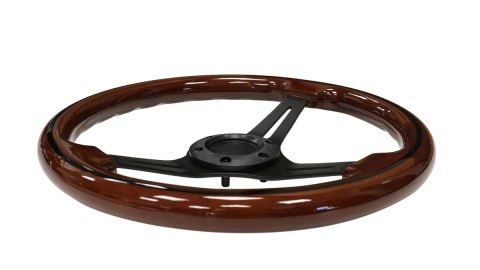 Kierownica 350mm Drewno Black