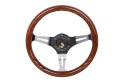 Kierownica 350mm Drewno Silver