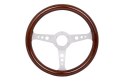 Kierownica 350mm Drewno Silver