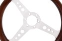 Kierownica 350mm Drewno Silver