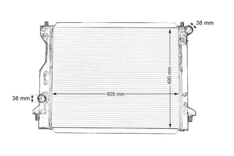Sportowa Chłodnica Wody TurboWorks Ford Mustang 2005+