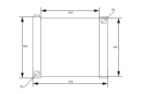 Uniwersalna chłodnica wody 76,5x46,5x8cm