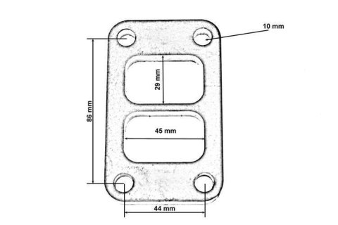 Flansza turbo T3 Twin