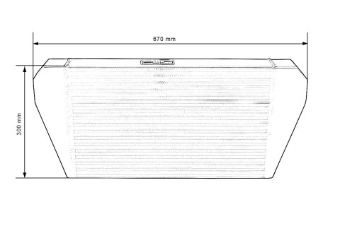 Intercooler TurboWorks 500x300x76 tylny