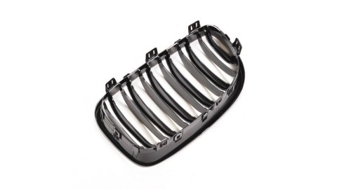 Grill BMW 1 E81 E82 E87 E88 Facelift podwójne żeberka Gloss Black
