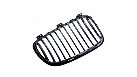 Grill BMW 1 E81 E82 E87 E88 Facelift pojedyncze żeberka Matt Black
