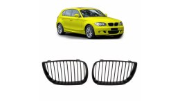 Grill BMW 1 E81 E82 E87 E88 pojedyncze żeberka Matt Black