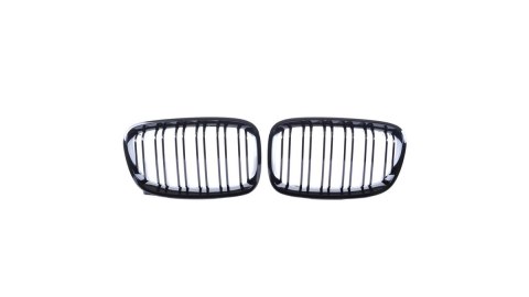 Grill BMW 1 F20 F21 podwójne żeberka Gloss Black