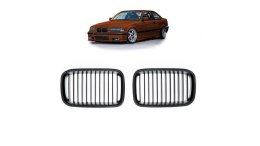 Grill BMW 3 E36 Compact pojedyncze żeberka Matt Black