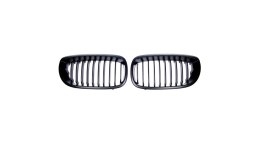 Grill BMW 3 E46 Facelift pojedyncze żeberka Matt Black